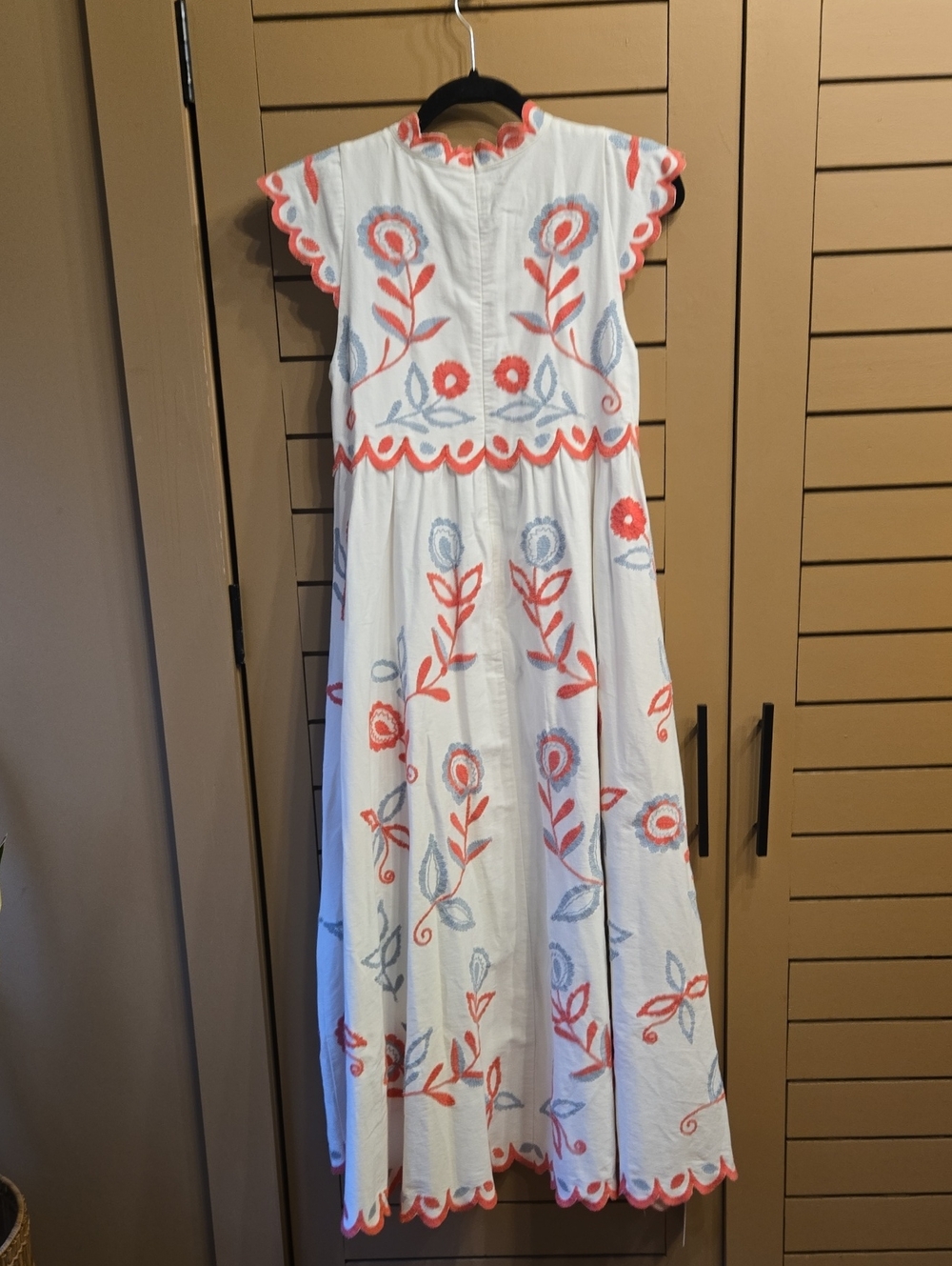 Sea New York Multi Eevi Embroidered Twill Short Sleeve Dress Size XS - Picture 10 of 11